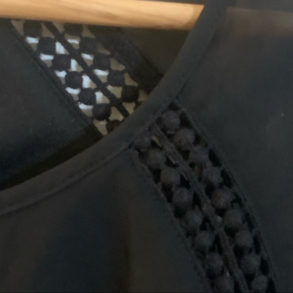 Vintage Bisou Bisou Black Sheer Blouse S - Picture 10 of 10